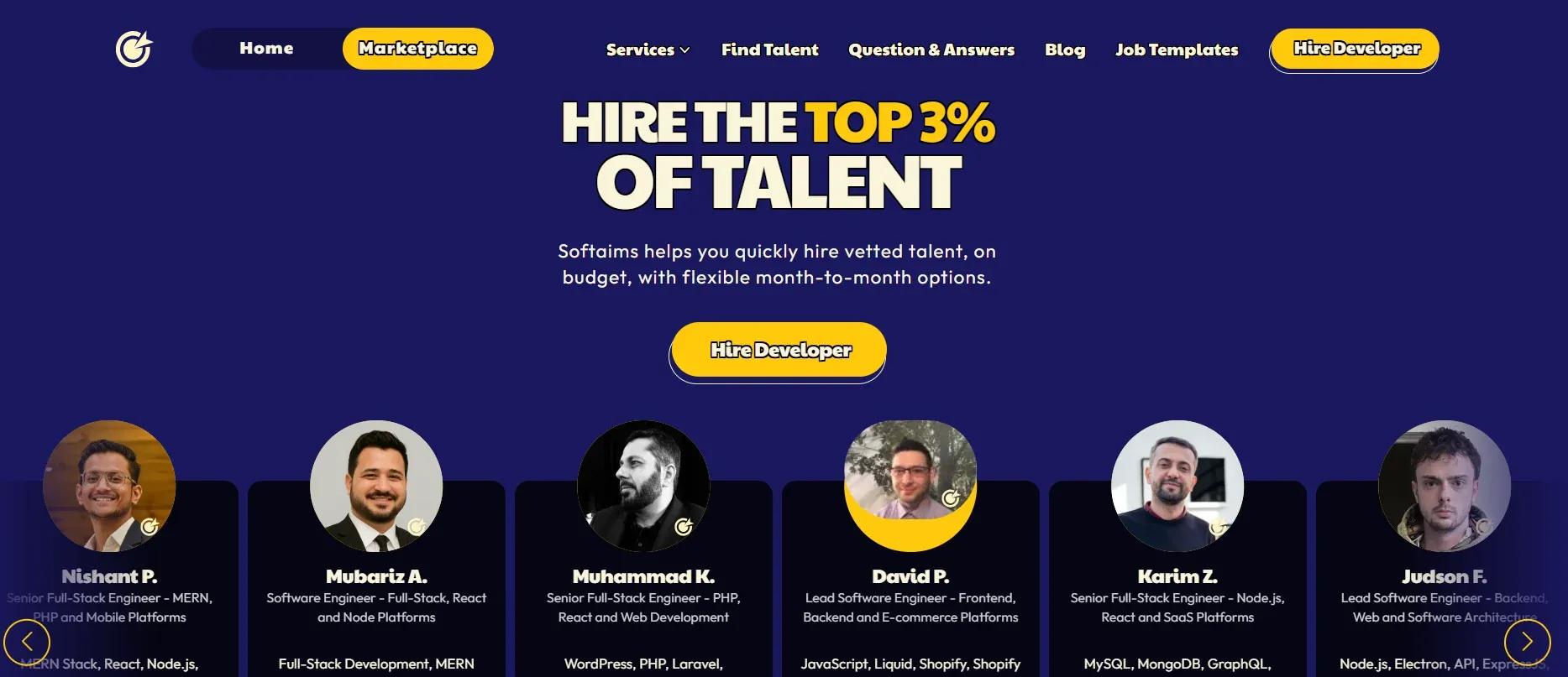 Hire top 3% of the talent