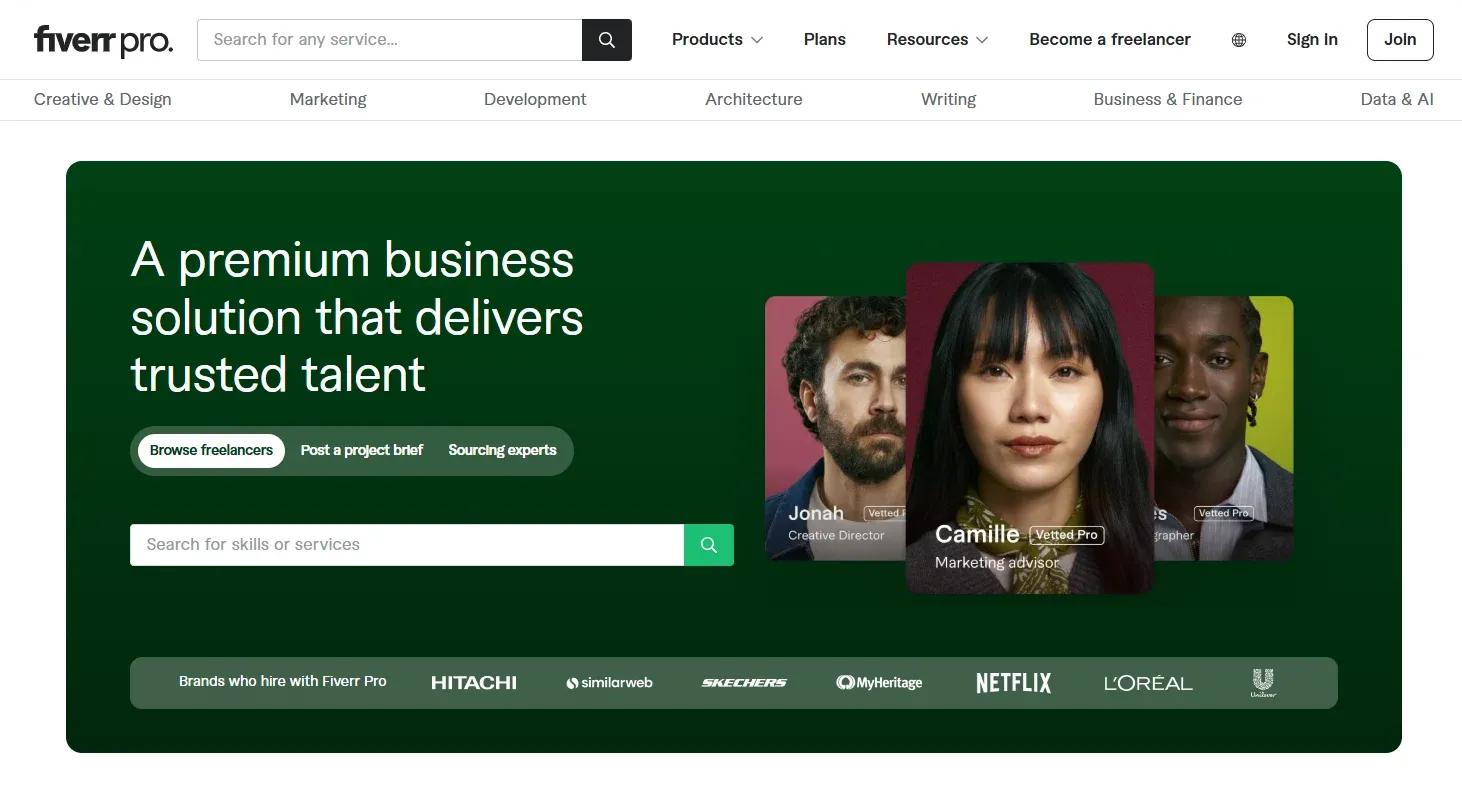 Fiverr - A premium business solution that delivers trusted talent.webp