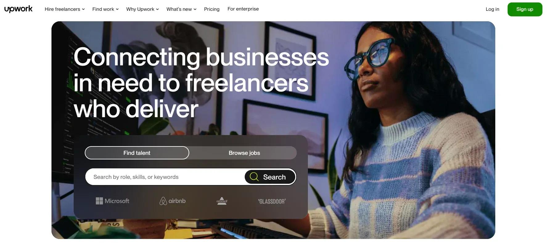 Upwork platform screenshot